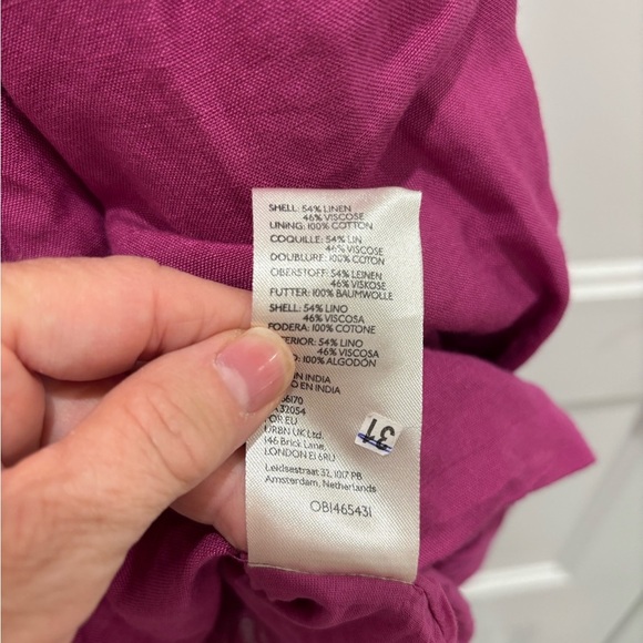 Anthropologie Fuchsia Backless Dress - Picture 4 of 4